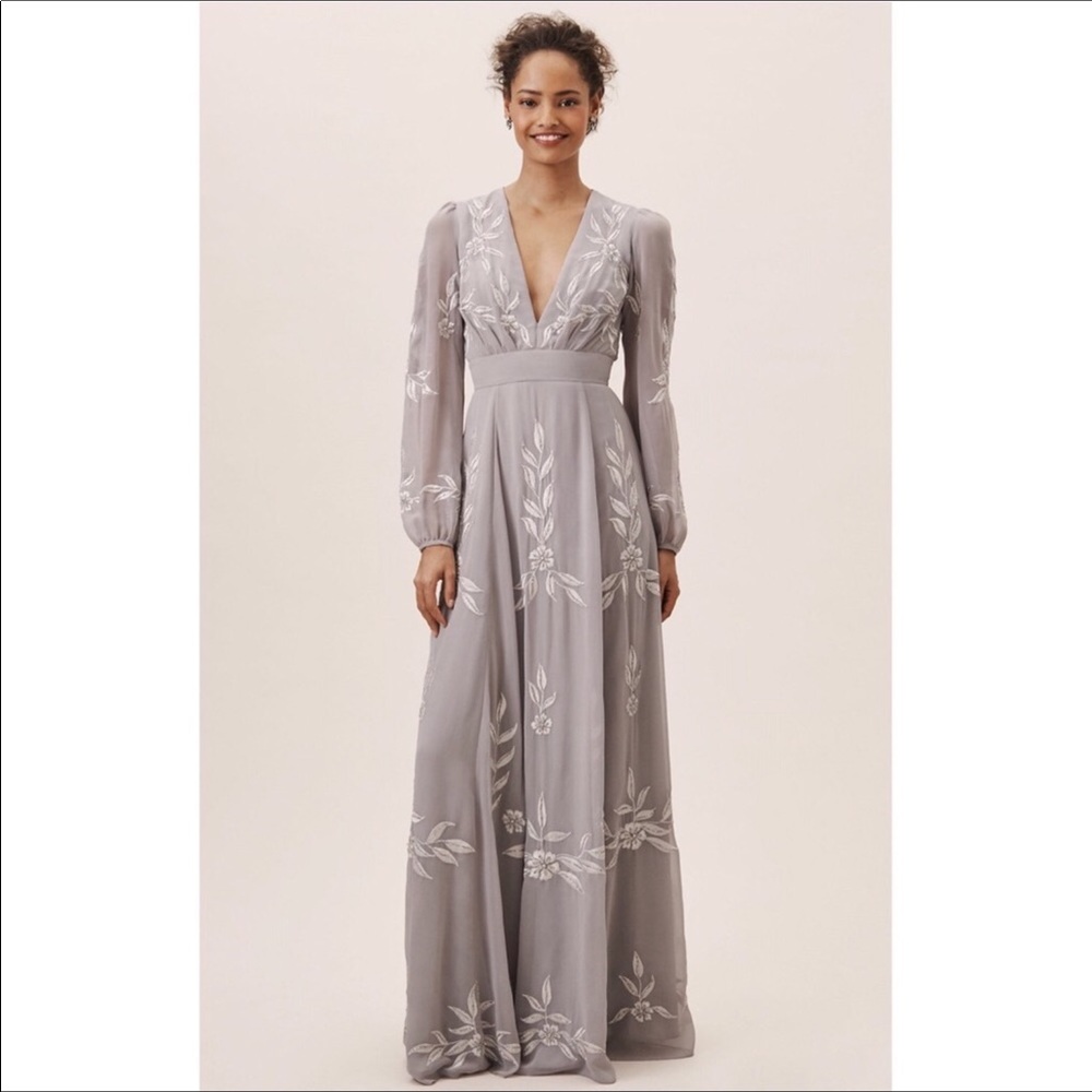 Anthropologie BHLDN Belize dress in fog
